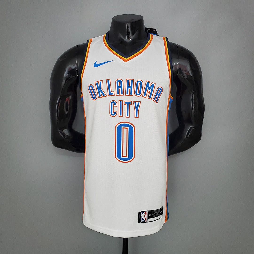 Maillot WESTBROOK#0 Thunder Blanc NBA