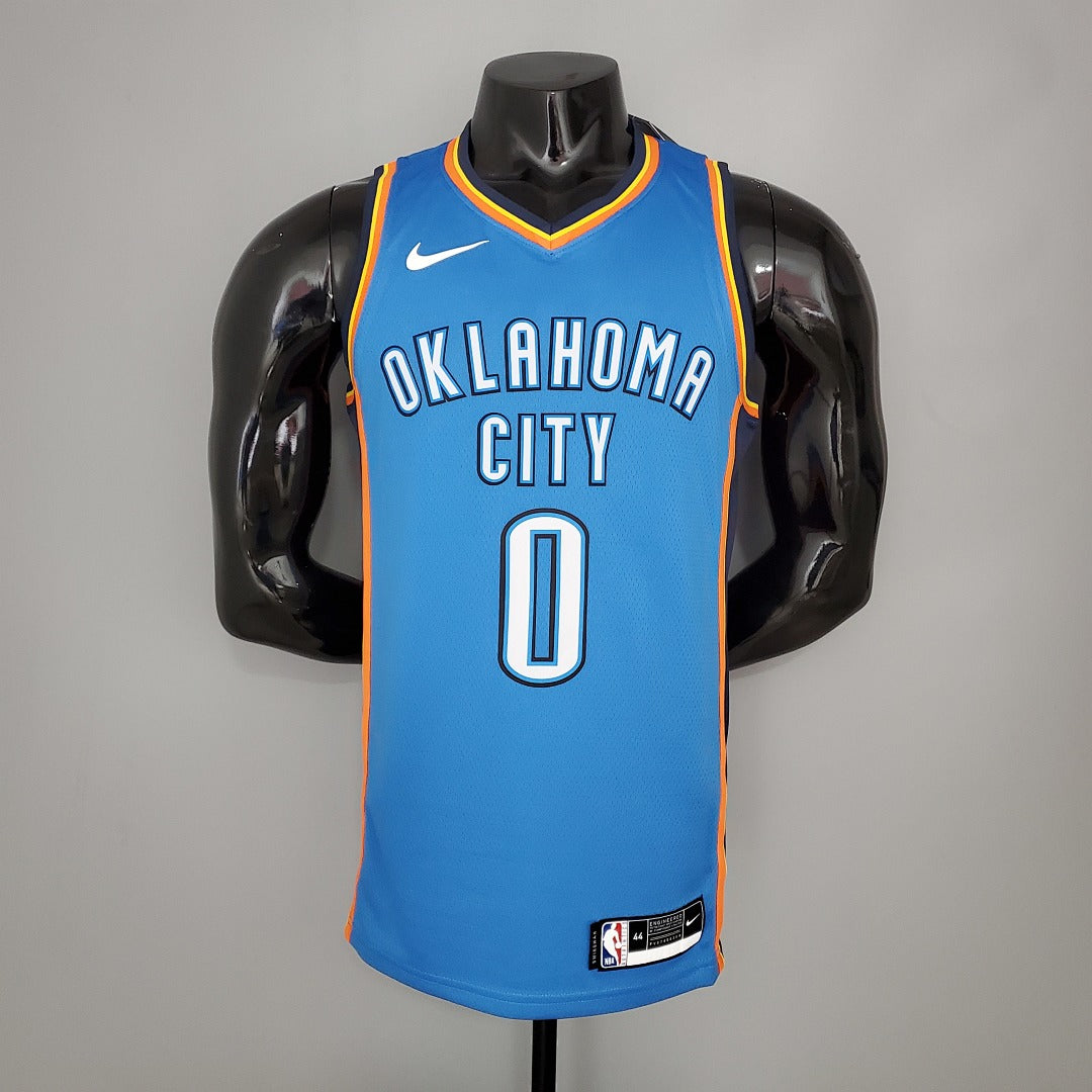 Maillot WESTBROOK#0 Thunder Bleu NBA