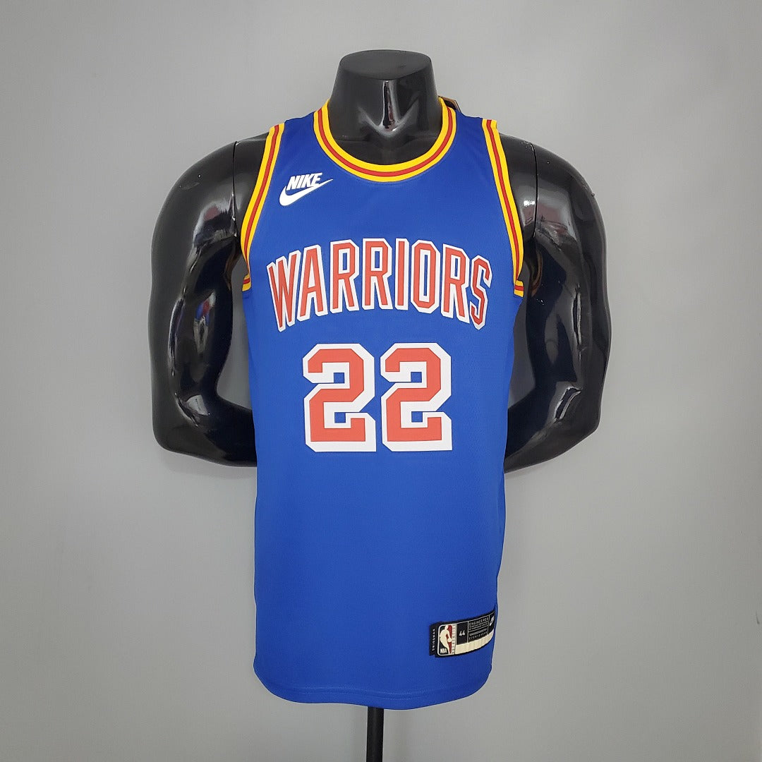 Maillot WIGGINS#22 75th Anniversaire Warriors Bleu NBA