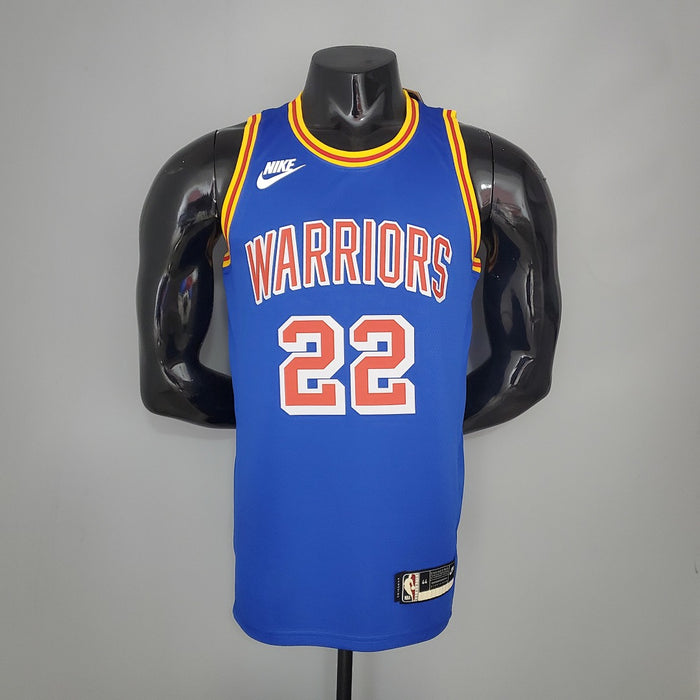 Maillot WIGGINS#22 75th Anniversaire Warriors Bleu NBA
