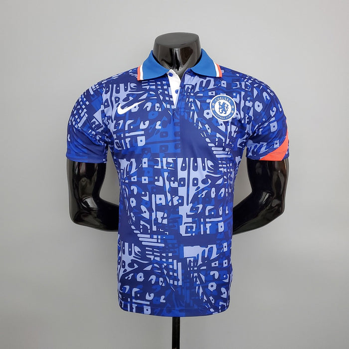 Polo 21/22 Chelsea Bleu and Blanc