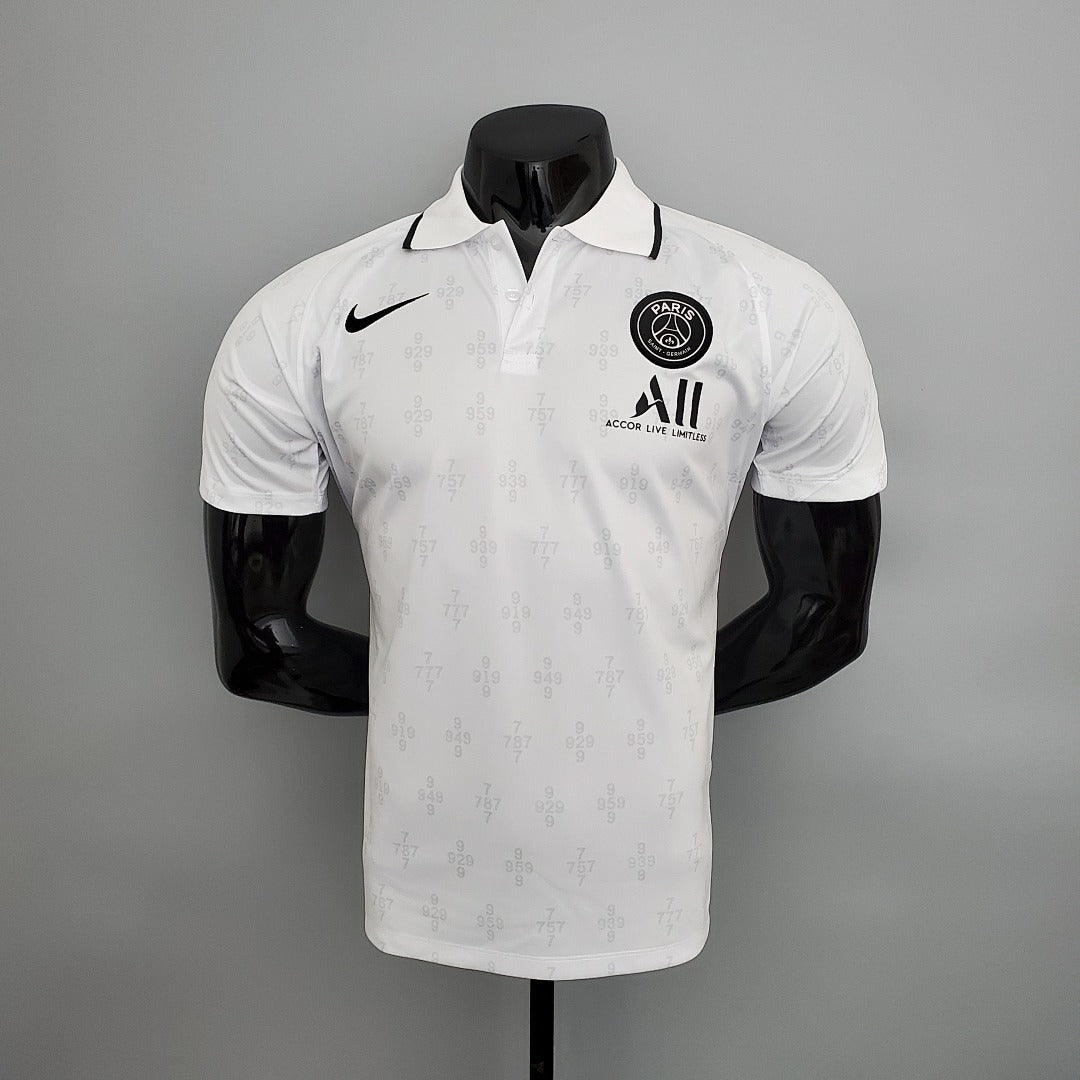 Polo 21/22 PSG Blanc Pattern