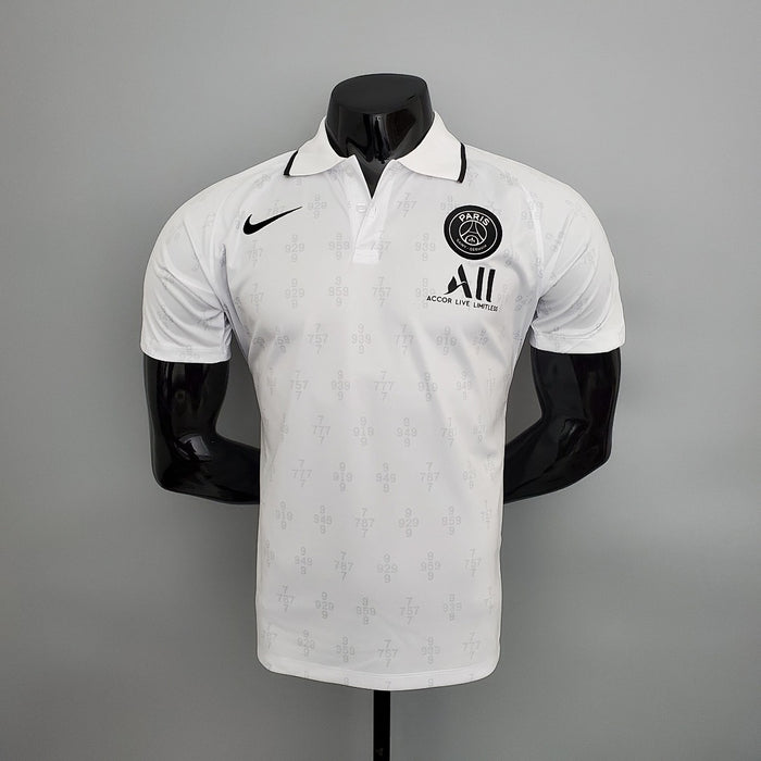 Polo 21/22 PSG Blanc Pattern