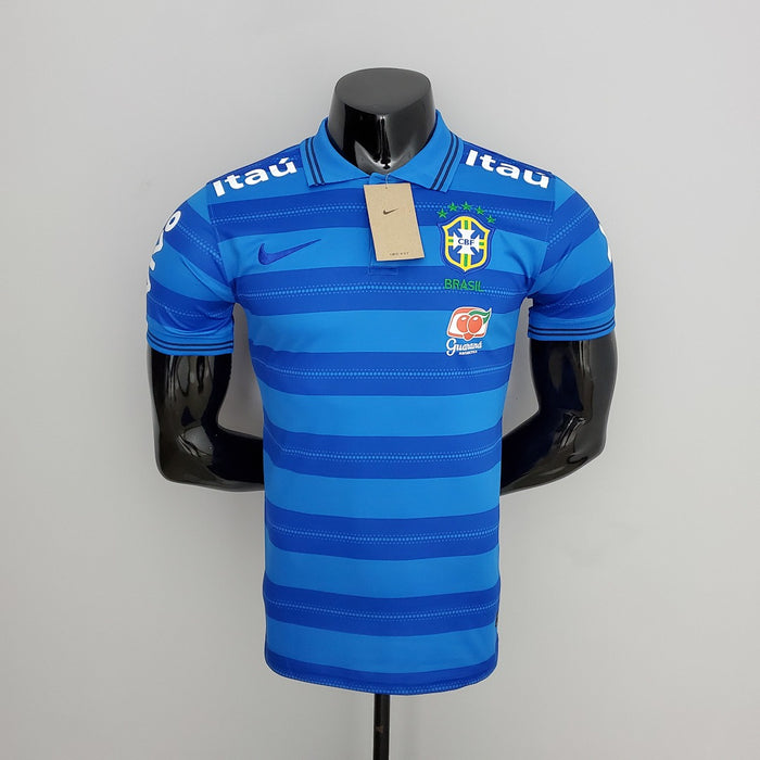 Polo Brésil Bleu Stripe