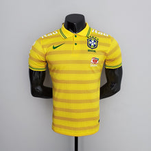 Polo Brésil Jaune Stripe
