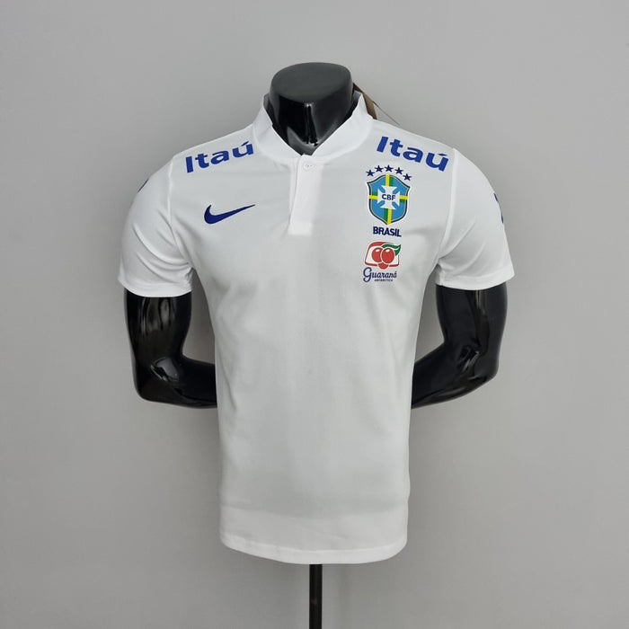 Polo Low Neck Brésil Blanc
