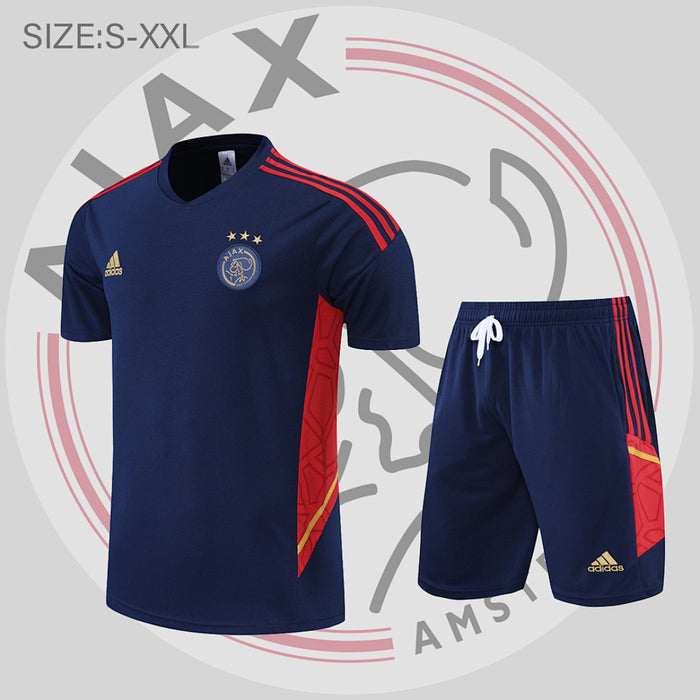 Short Entraînement 22/23 Ajax Suit Sleeve Kit Royal Bleu