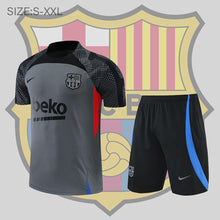 Short Entraînement 22/23 Barcelona Suit Sleeve Kit Noir Gris