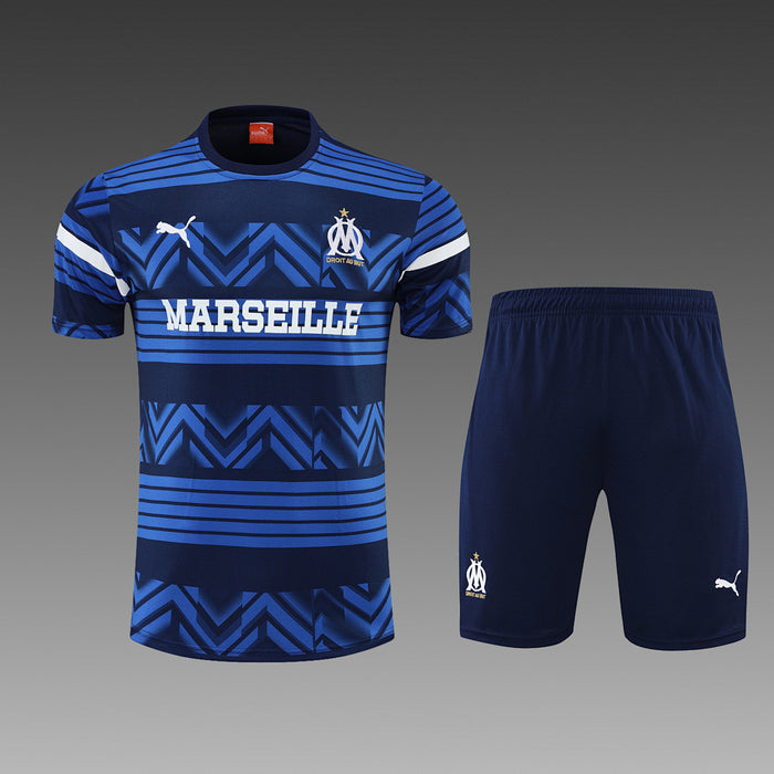 Short Entraînement 22/23 Olympique de Marseille suit sleeve kit Bleu