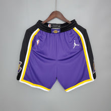 Short Lakers Violet Noir Side NBA